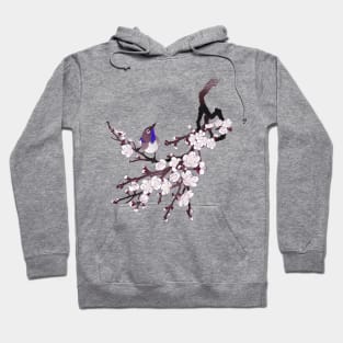 Japanese sakura blossoms and bird Hoodie